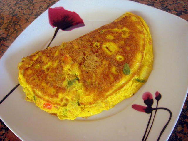 Receita de Omelete com Ovos Caipira