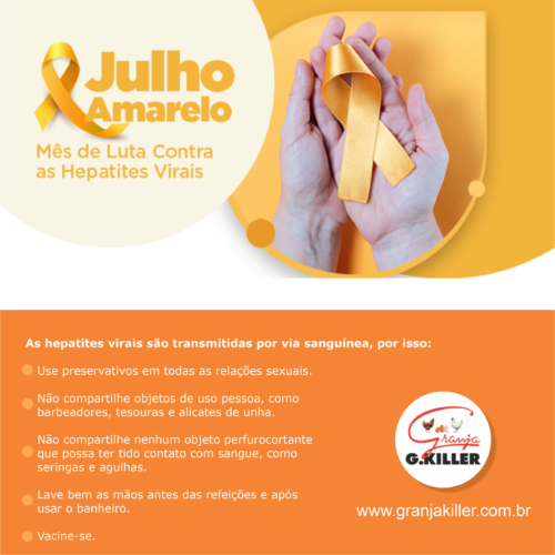 Julho Amarelo - Mês de Luta Contra as Hepatites Virais